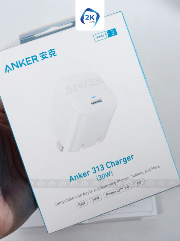 Củ sạc Anker 313 30W GaN A2639 PD PIQ3.0 BH 12 tháng - Hình ảnh 4