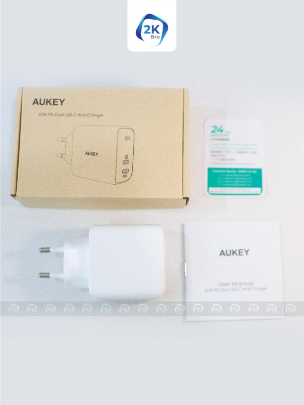 Củ sạc AUKEY OmniaChip 65W PA-B4 GaN Type C PD 3.0 - Hình ảnh 4