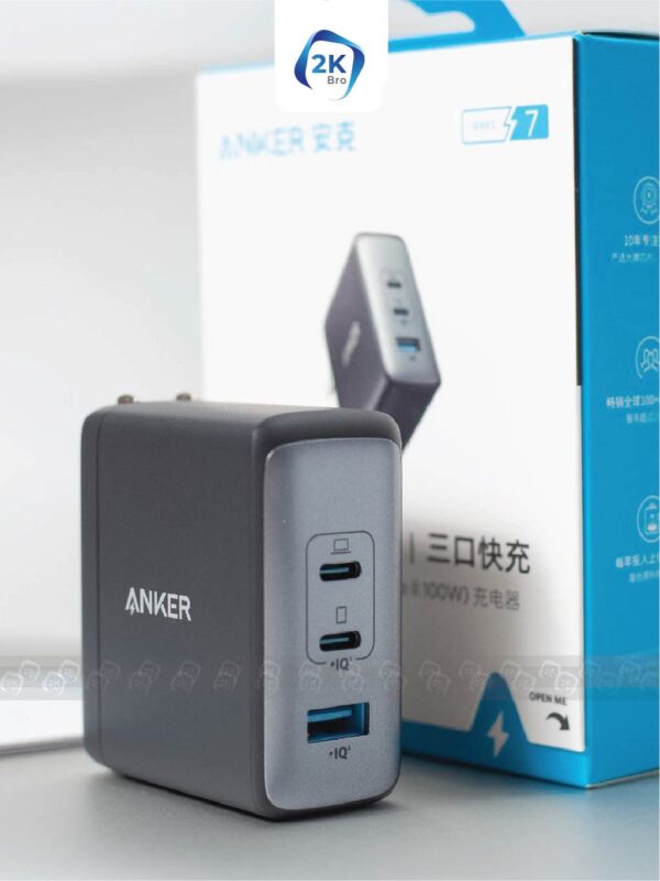 Củ sạc Anker 736 Charger Nano II 100W A2145 2C 1A - Hình ảnh 3